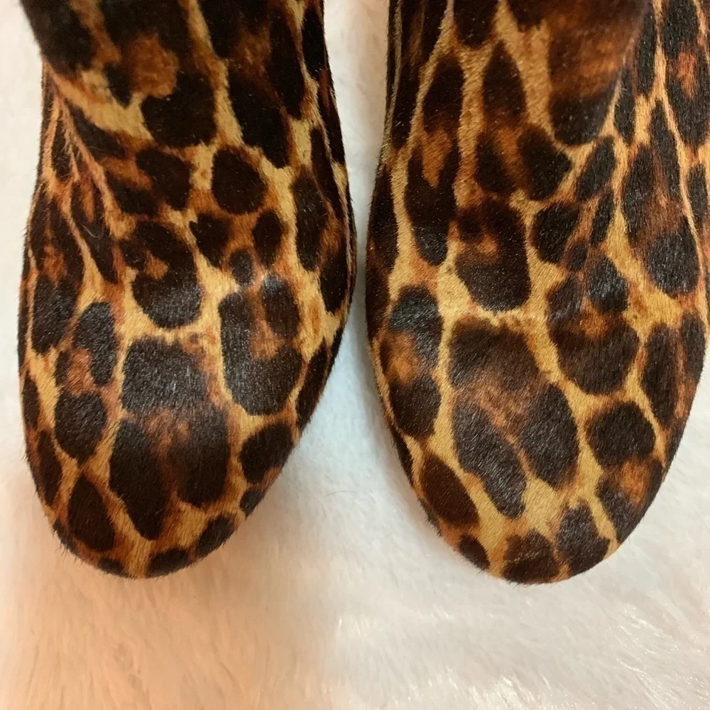 INC Calf Hair 5” Heeled Booties